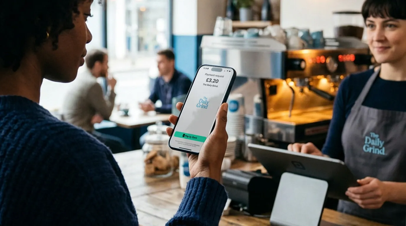 What actually happens between clicking “Pay by Bank” and a business getting paid? Image